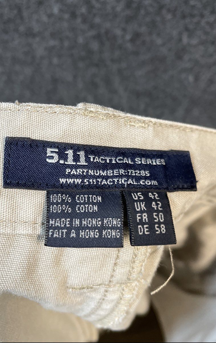 5.11 Tactical Men's Khaki Cotton Cargo Utility Shorts Part 73285 Size 42
