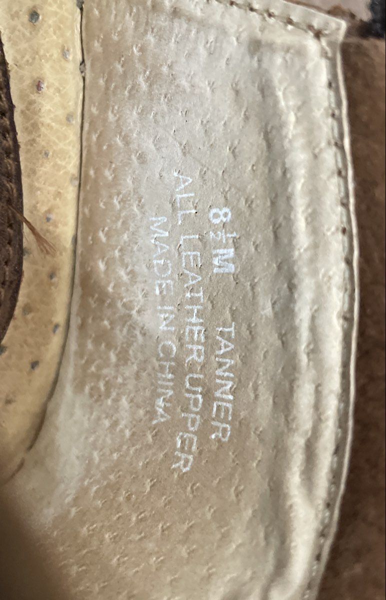 Marsh Landing Tanner Brown Pebbled Leather Comfort Slip-On Shoes Size 8.5 M