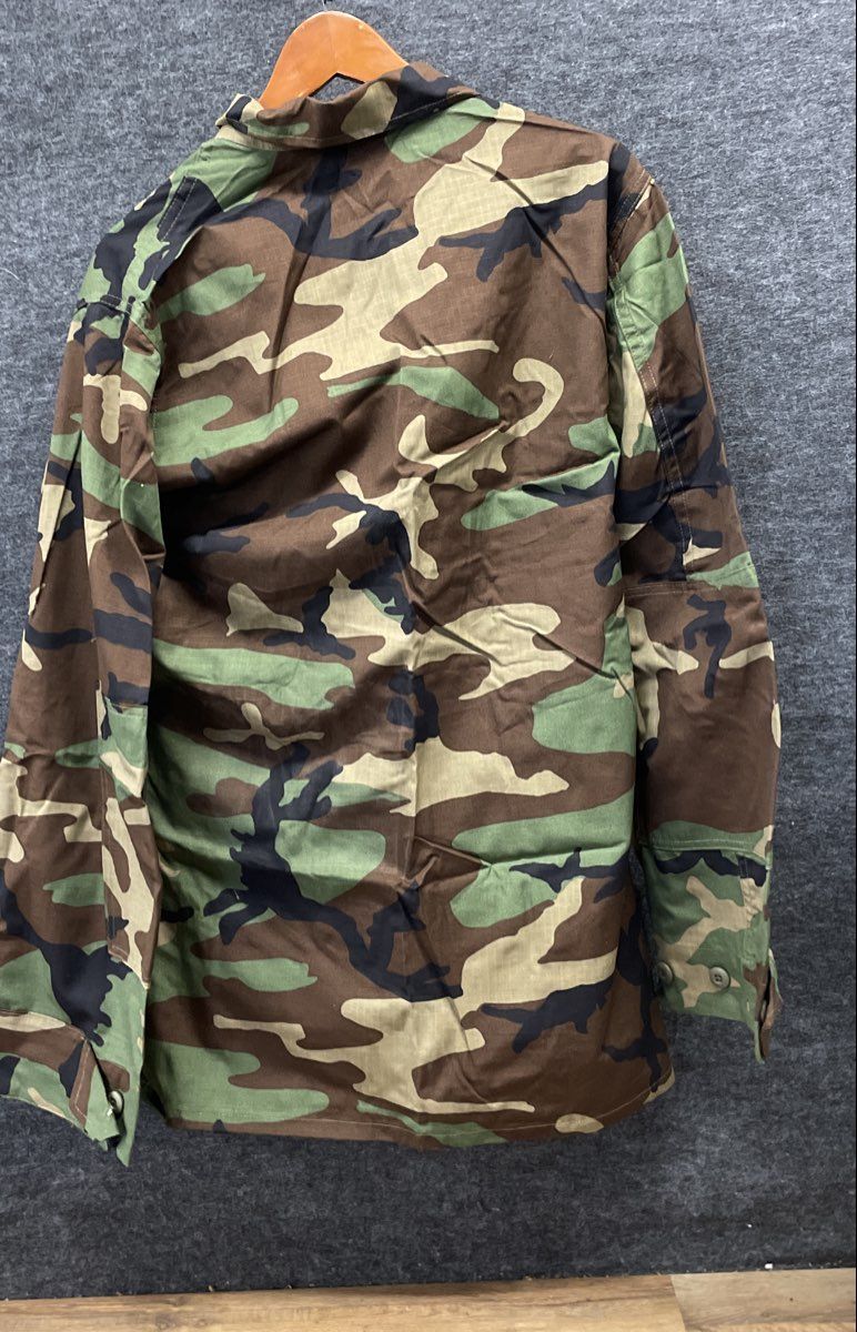 Lion Apparel BDU Jacket Woodland Camo Military Work Uniform Made in USA Sz M-XL
