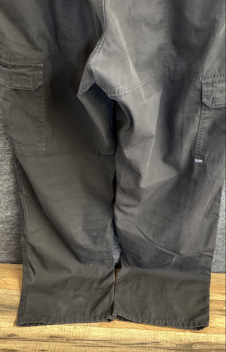 5.11 Tactical Men's Black Ripstop Cargo Tactical Pants Sz 36x32