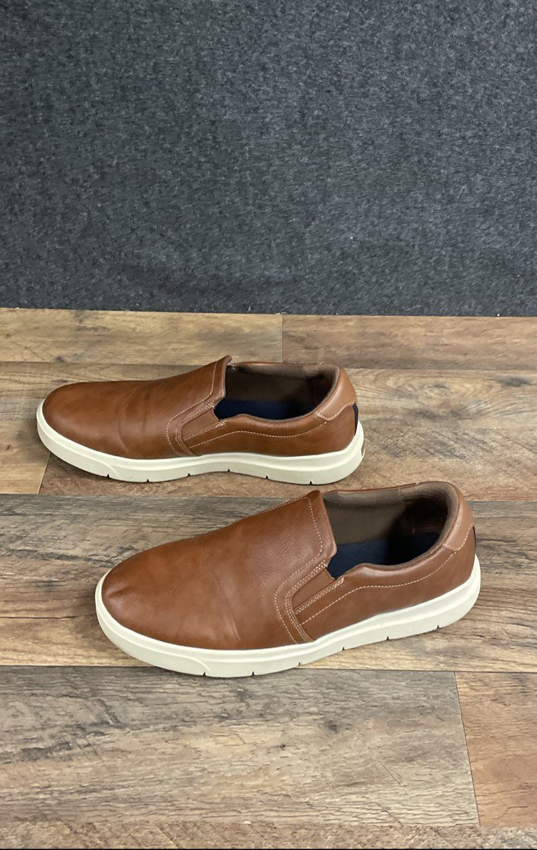 Dr. Scholl's Madison CFX Cognac Brown Slip On Sneakers Men's Size 11W