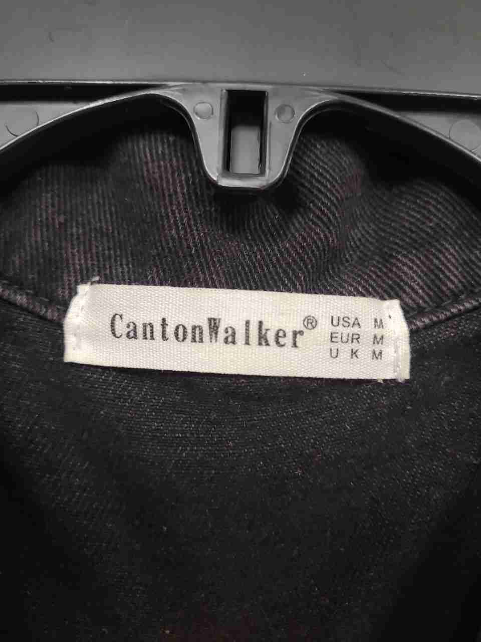 CantonWalker Women's Faded Black Denim Waler Jacket Size M