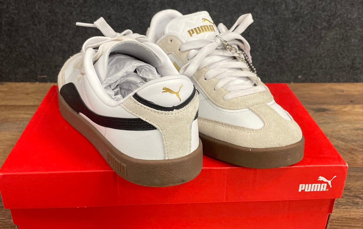 Puma Club II Era White Black Gum Lifestyle Sneakers Men's Size 9 IOB
