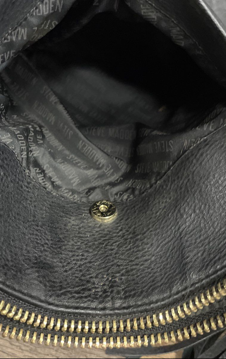 Steve Madden Black Embossed Logo Crossbody Handbag Purse Lot of 2