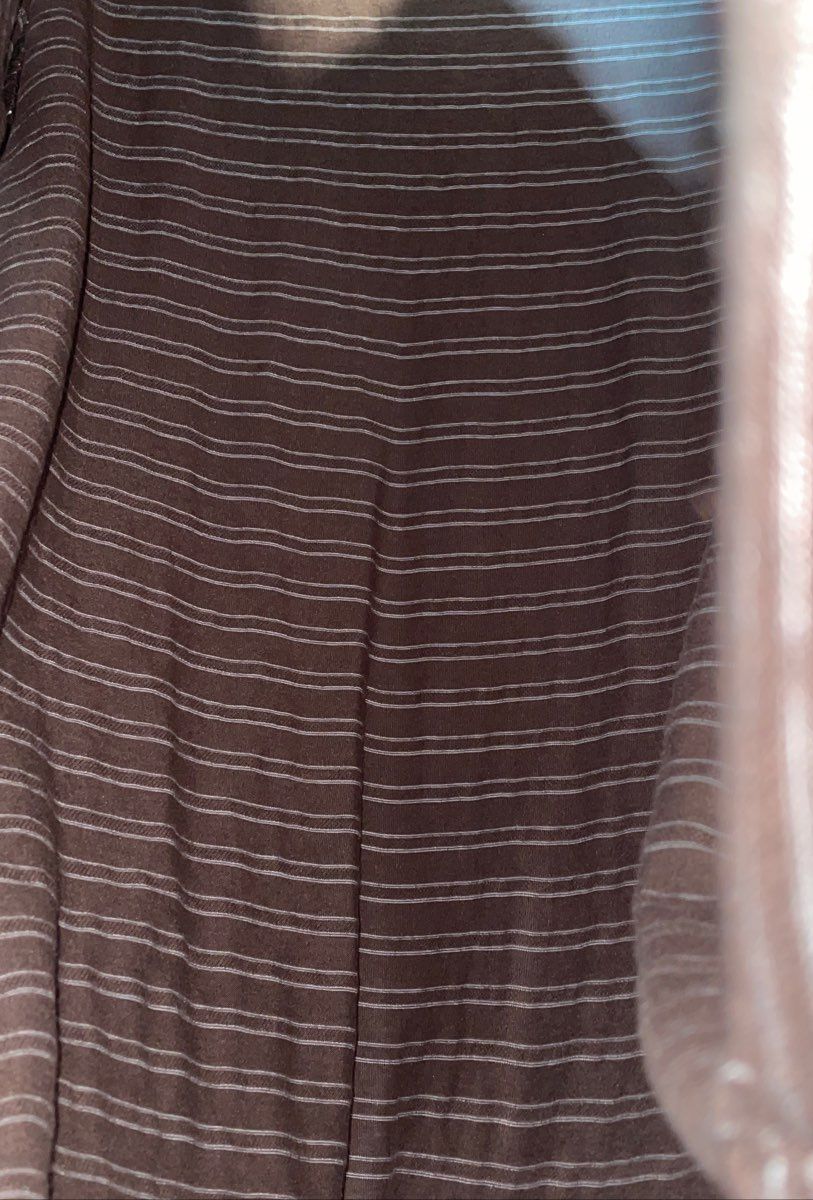 Vintage Y2K Perry Ellis America Men's Brown Striped Polo Shirt Sz XXL
