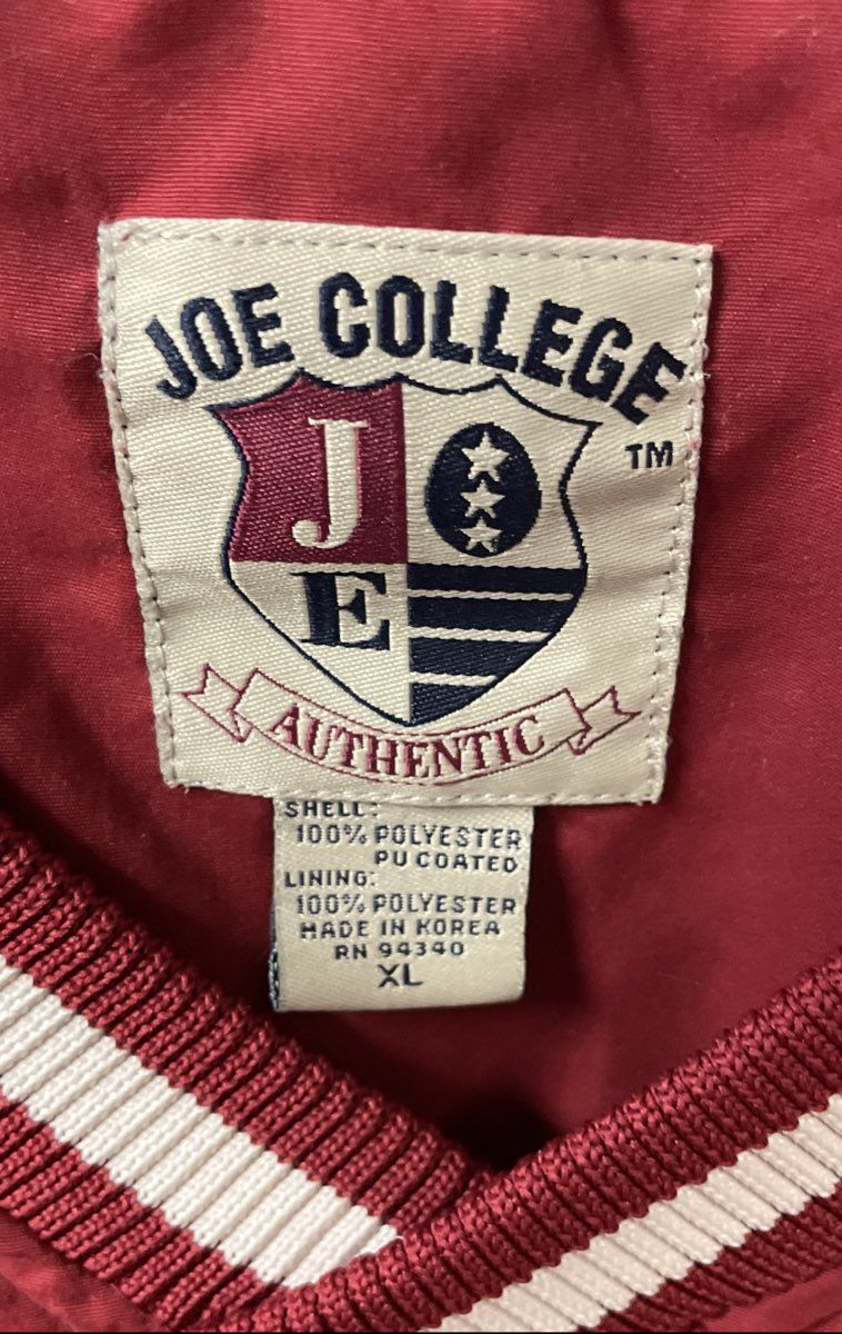 Vintage 90s Joe College Oklahoma Sooners Pullover Windbreaker Jacket XL