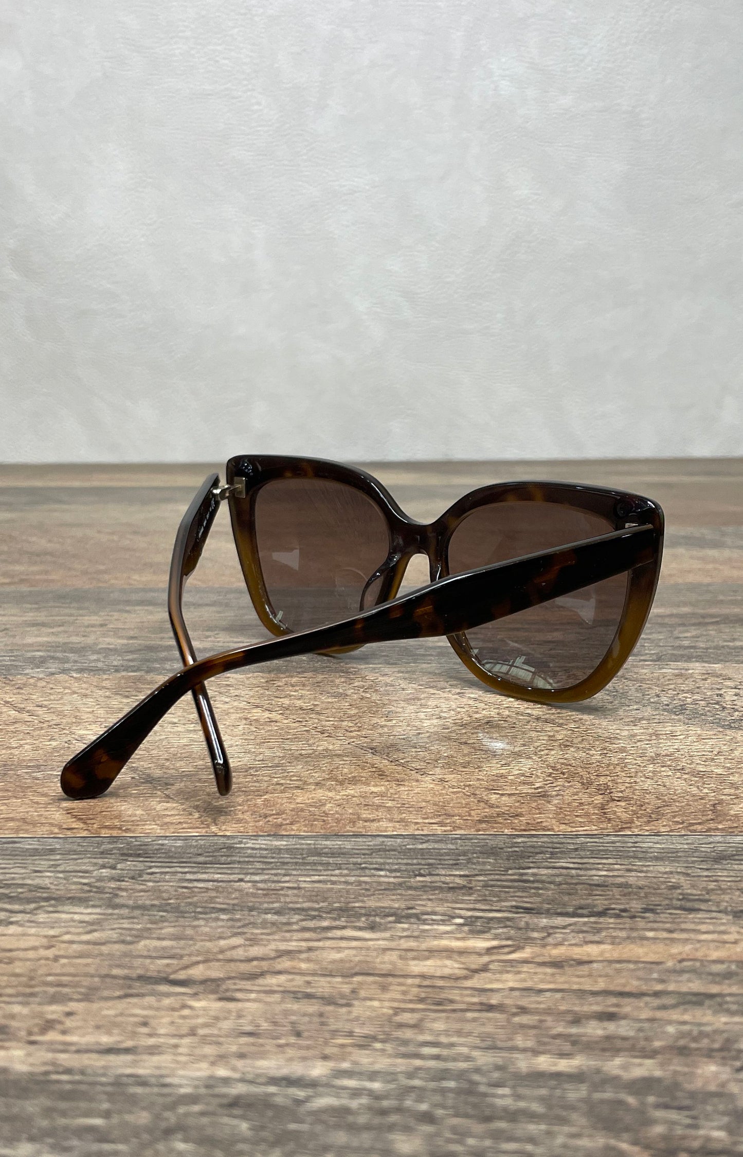 Kate Spade Tortoise Kiyanna/S Cat Eye Sunglasses Brown Gradient Lens Hard Case