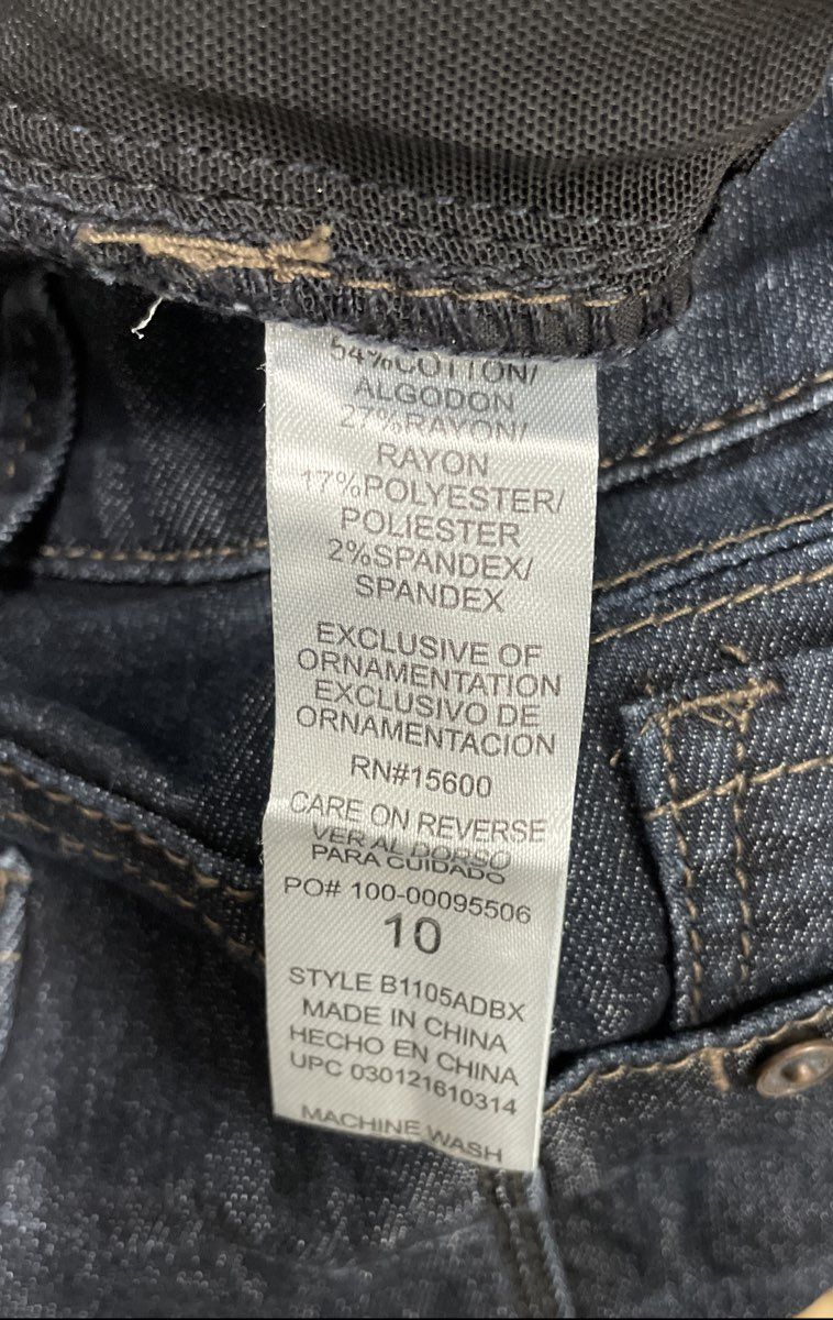 Democracy Women's Ab solution Skinny Jeans Dark Blue Stretch Wash Sz 10