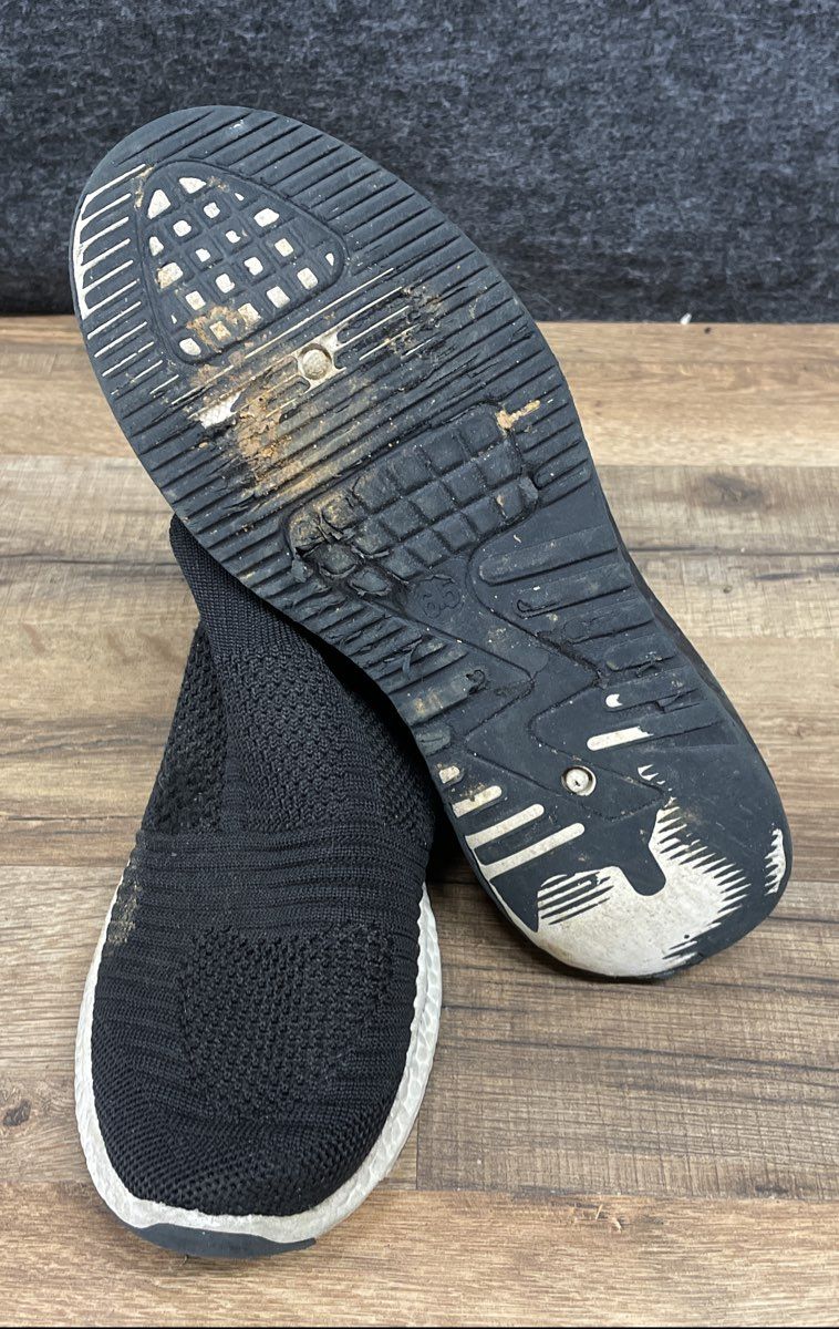 Danskin Cheerful Black Knit Slip On Walking Sneakers Womens Size 6.5