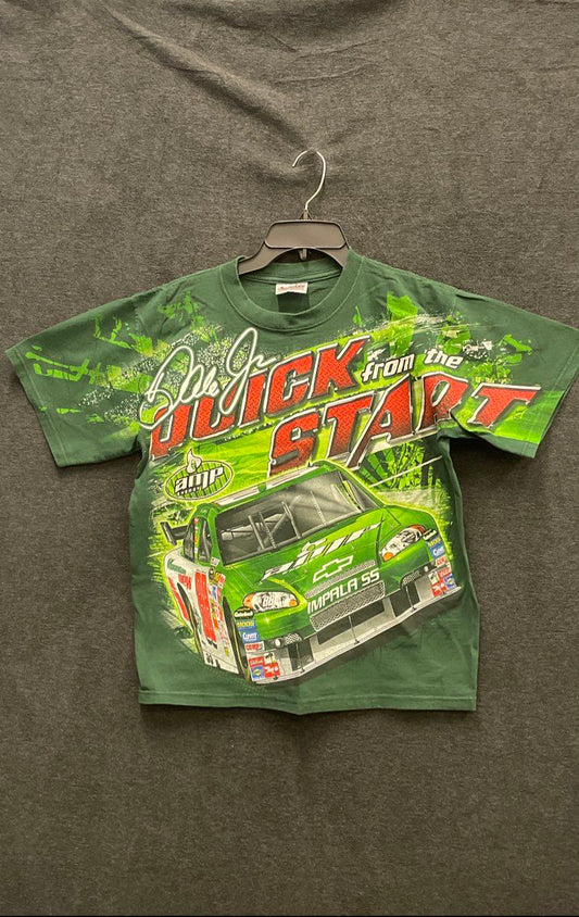 2008 Dale Earnhardt Jr #88 NASCAR Amp Energy All Over Print T-Shirt Chase Auth M