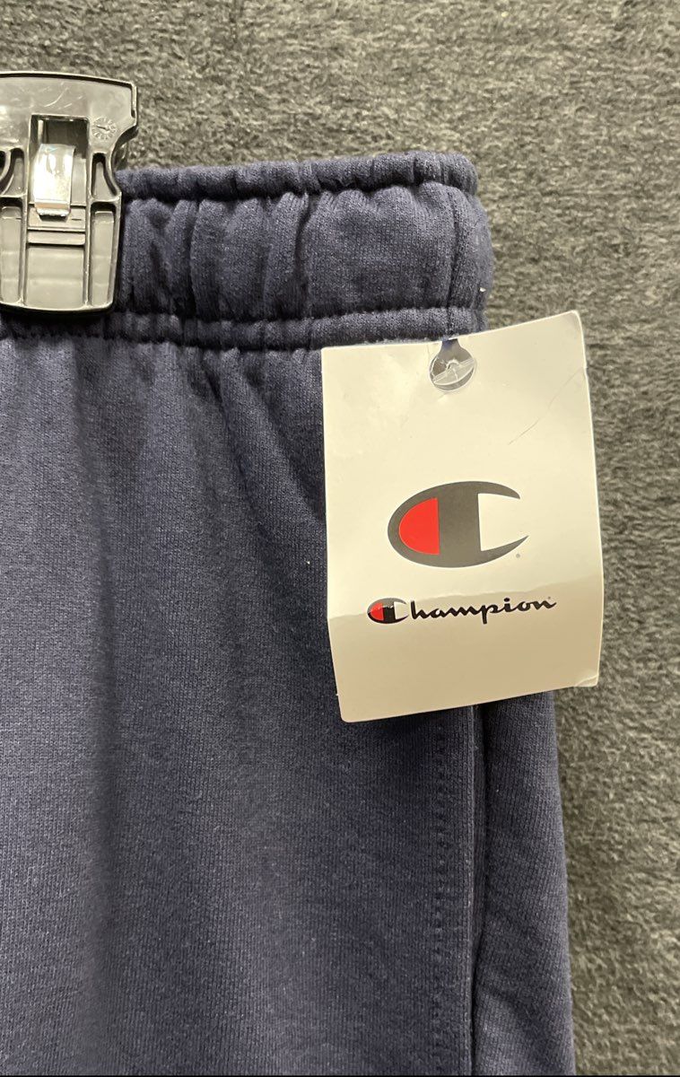 Champion Men's Navy Blue Powerblend Fleece Open Bottom Sweatpants Sz XL NWT