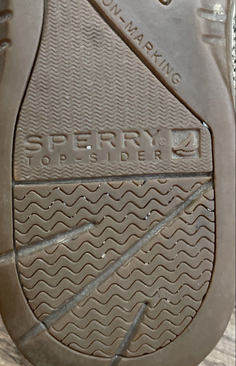 Sperry Top-Sider Bahama Dark Brown Tan Boat Shoes Men's Size 7.5