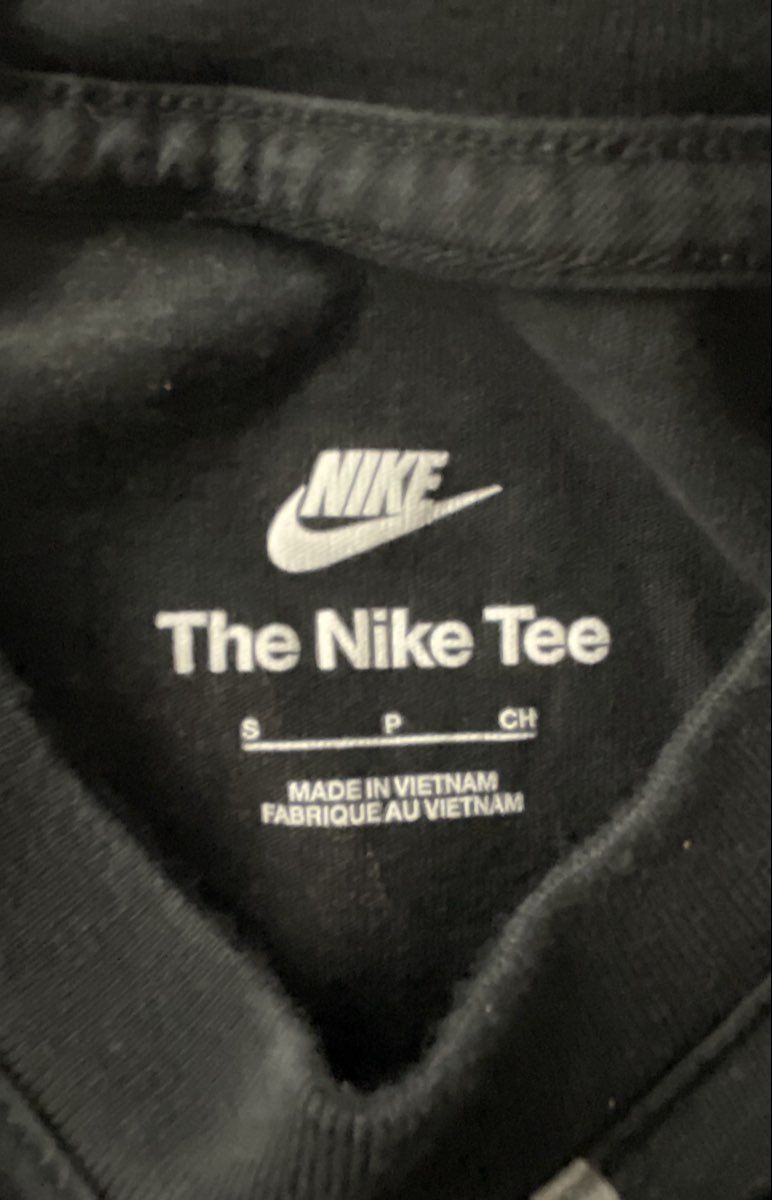 Nike Men's Short Sleeve Black All Over Print Just Do It Graphics T-Shirt Sz S