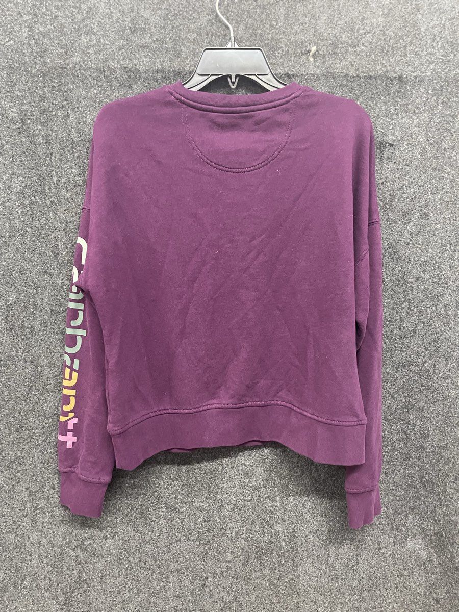 Carhartt Women's Purple Tencel Fiber Series Loose Fit Crewneck Sweatshirt Sz S