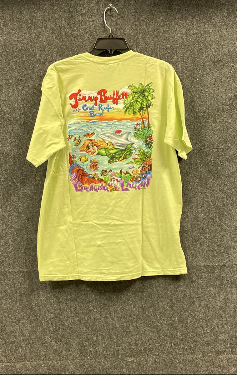 Comfort Colors Jimmy Buffett Men's Lounging at the Lagoon 2012 T-Shirt Sz L