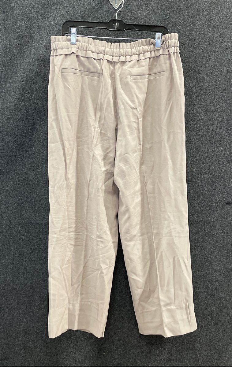 Simply Vera Vera Wang Women's Taupe Black Side Stripe Drawstring Pants Sz L