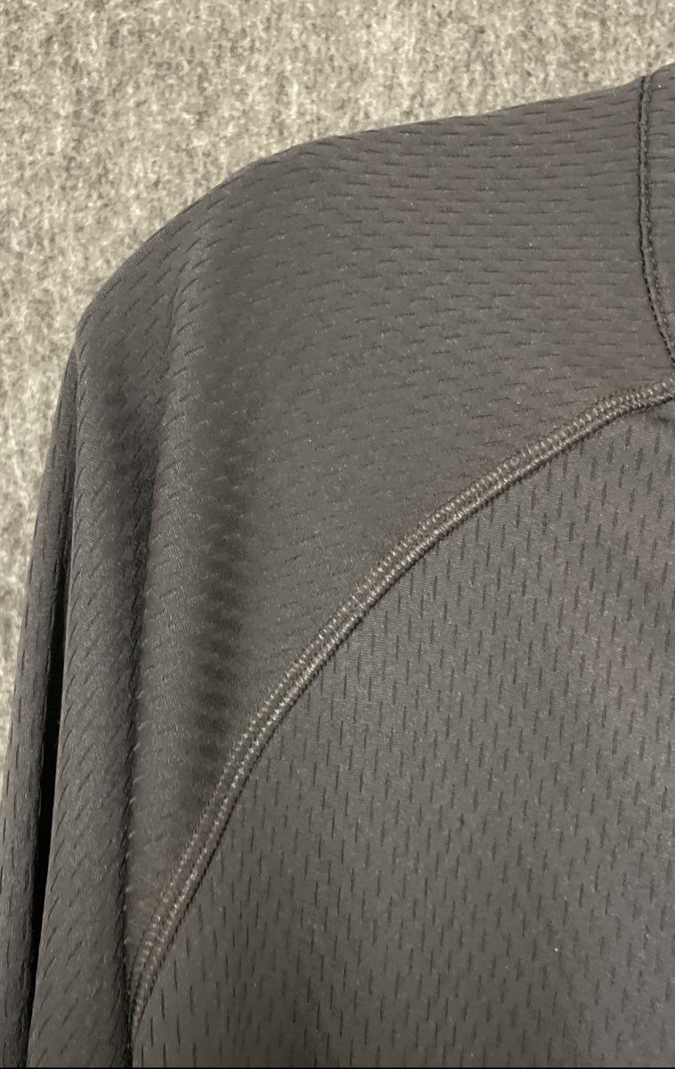 ASICS Men's Black 1/3 Zip Pullover Active Trainer Jacket Textured Sz XL
