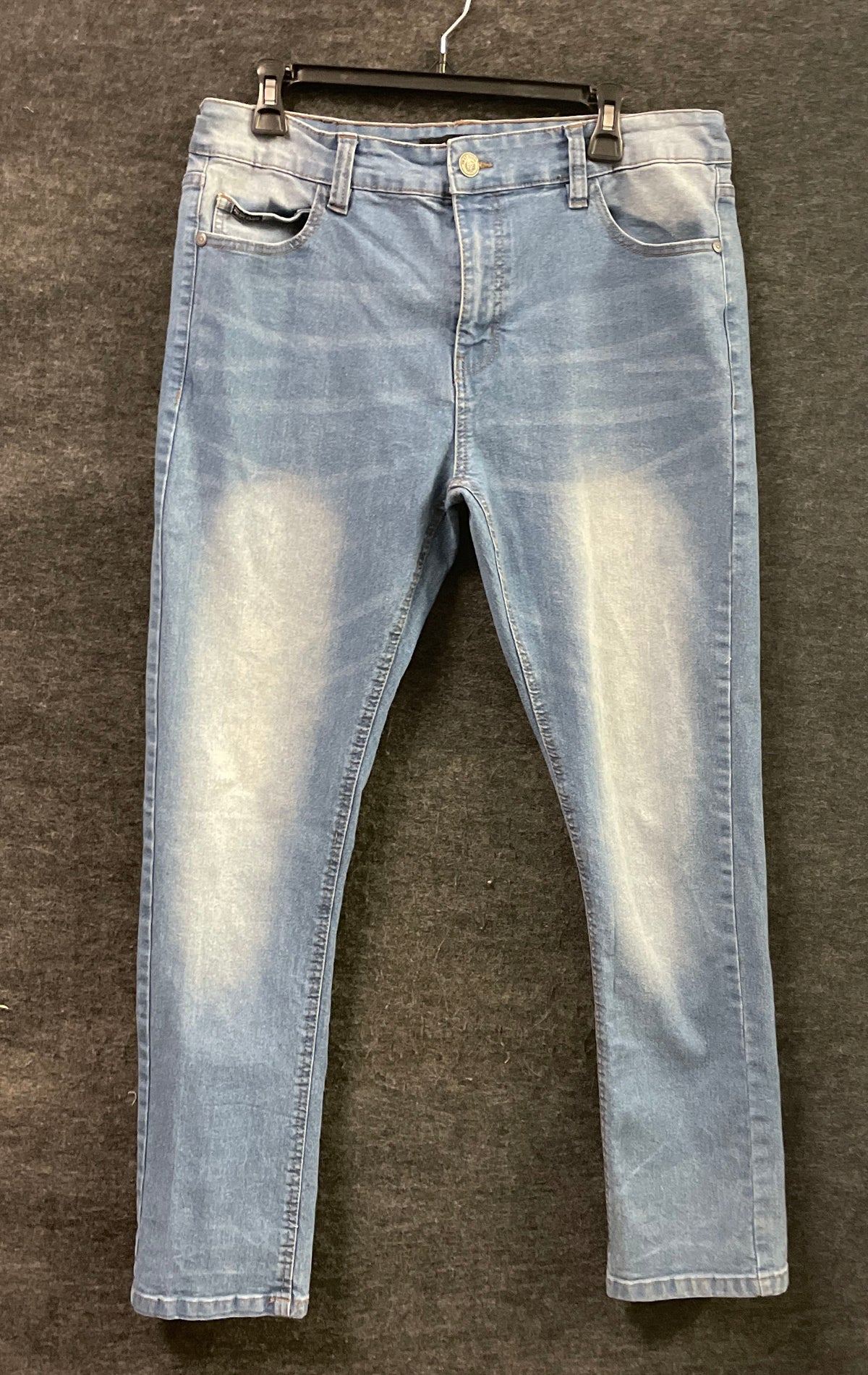Phat Farm Men's Vintage Y2K Light Wash Skinny Jeans Sandblasted Stretch Sz 36x30