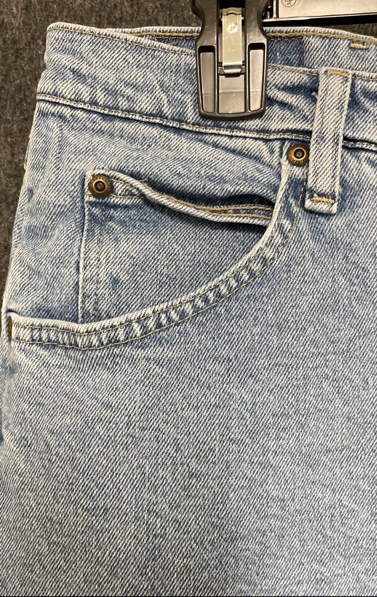 Wrangler Authentics Men's Light Wash Blue Stretch Denim Jeans Sz 34x28