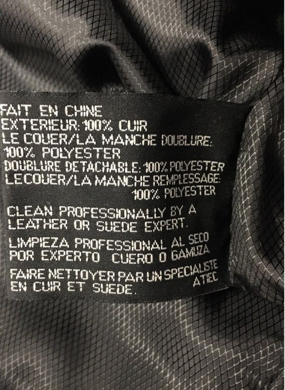Seventh Avenue Men's Black Leather Hooded Parka Jacket Detachable Liner Sz XL