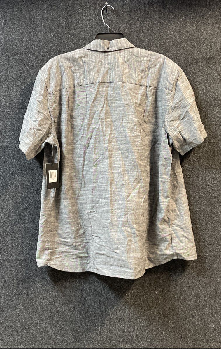 Hurley Men's Gray OAO 2.0 Short Sleeve Cotton Classic Fit Shirt Sz XL NWT