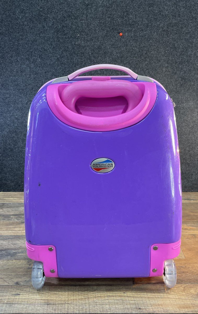 American Tourister Purple Disney Princess Hardside Upright Luggage Suitcase