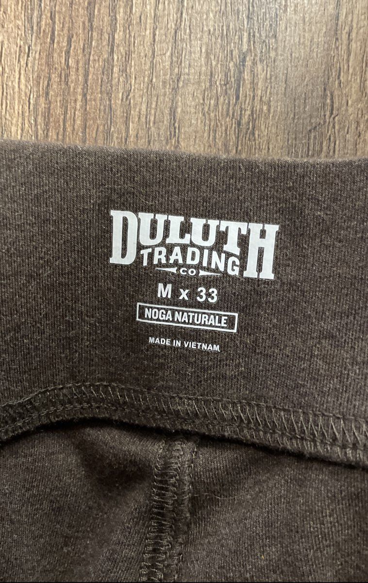 Duluth Trading Co Women's Brown Noga Naturale Straight Leg Pants Sz M x 33