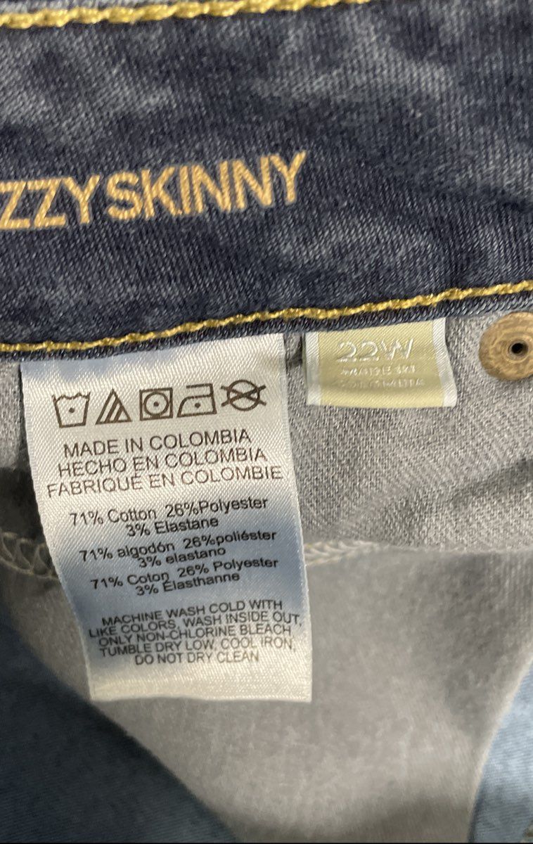 Michael Kors Women's Izzy Skinny Blue Stretch Denim Jeans Sz 22W