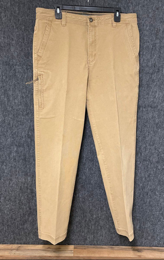 G.H. Bass & Co. Men's Tan Hard Service Canvas Utility Work Pants Size 36x32