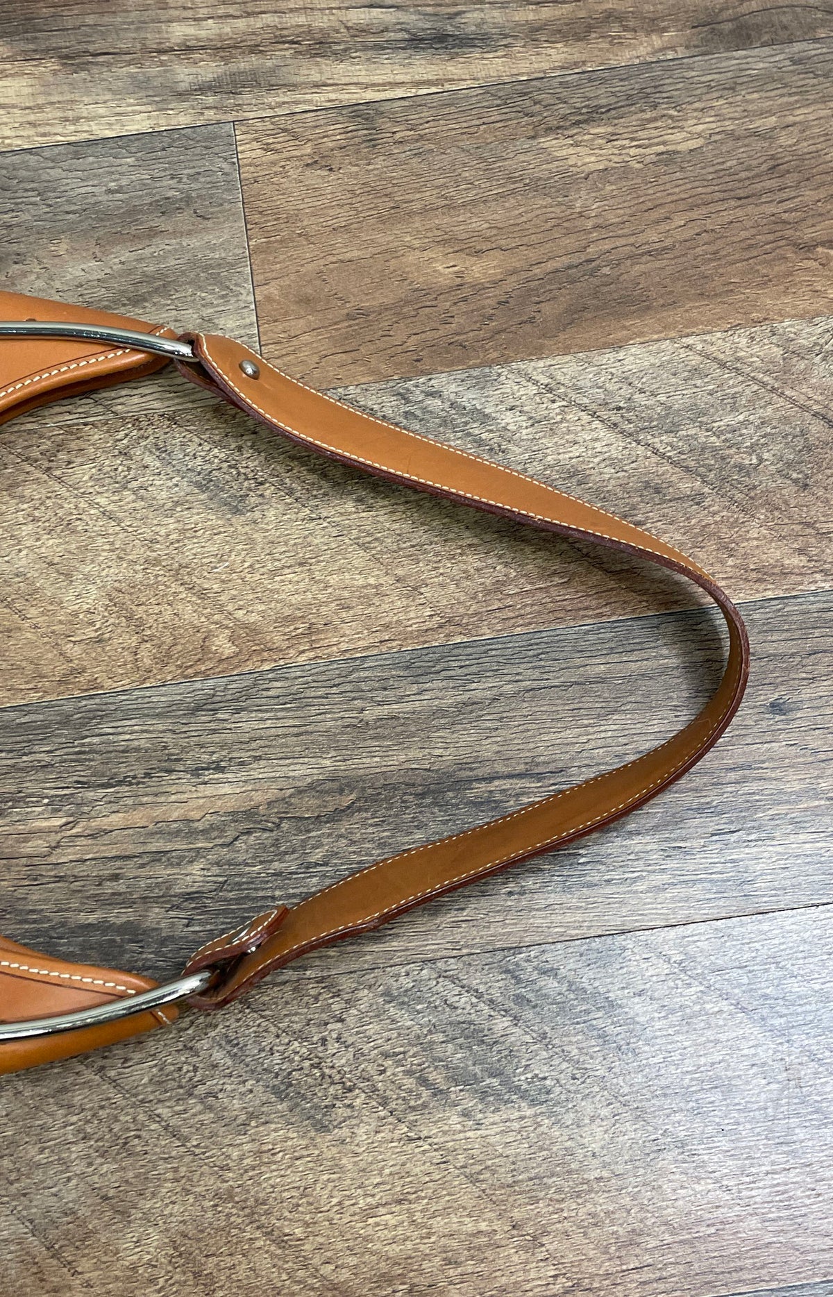 Vintage Dooney & Bourke Brown Monogram Canvas Leather Hobo Shoulder Bag