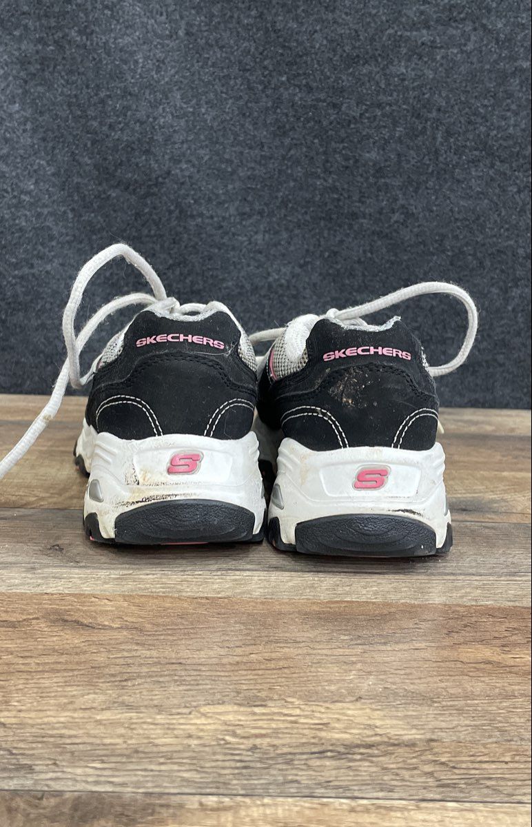 Skechers D'Lites Black Purple Air-Cooled Memory Foam Sneakers Women's Size 6