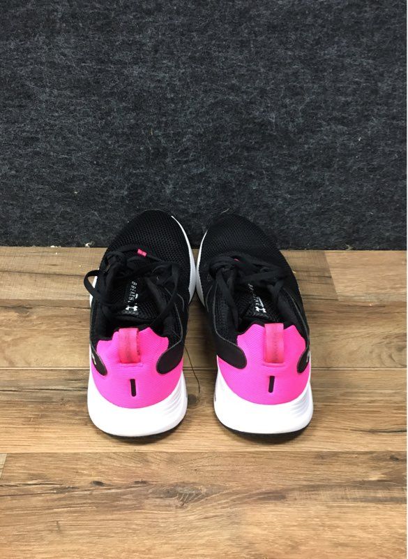 Under Armour Charged Assert 8 Black Pink Running Shoes Men's Size 10.5 DS
