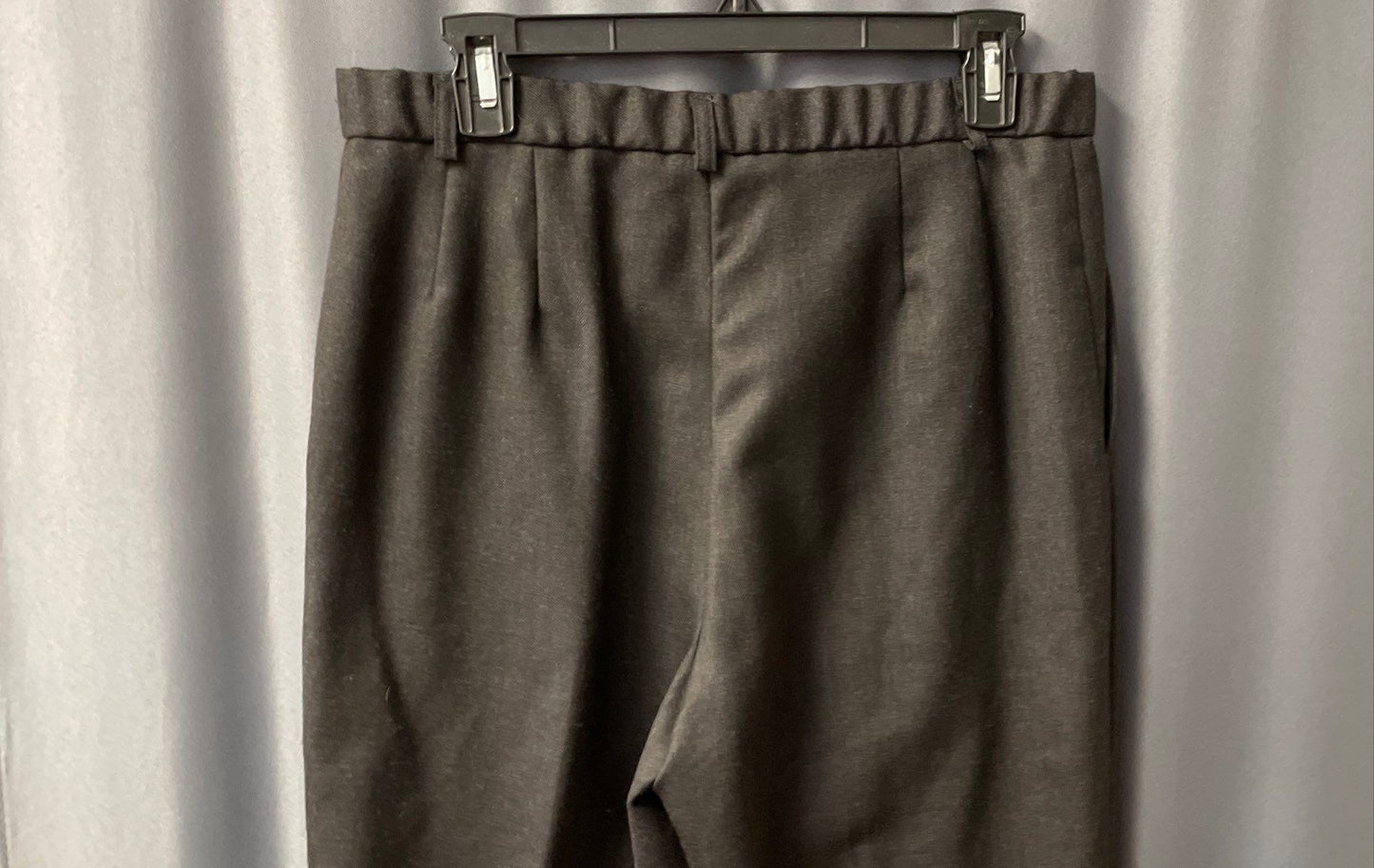 Vintage 90s Pendleton Women's Charcoal Gray Virgin Wool Dress Trousers USA Sz 8