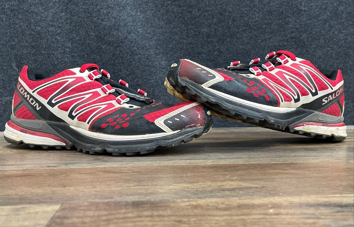 Salomon XR Crossmax 1 Guidance Red Black Trail Running Shoes Men's Size 8.5