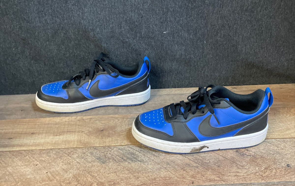 Nike Court Borough Low Recraft Game Royal Black Youth Sneakers Size 4.5Y