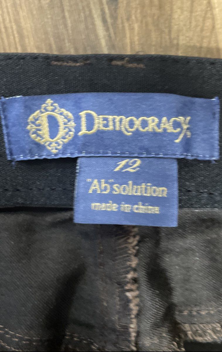 Democracy Women's 'Ab'solution Brown Core Essential Slim Pants Sz 12 NWT