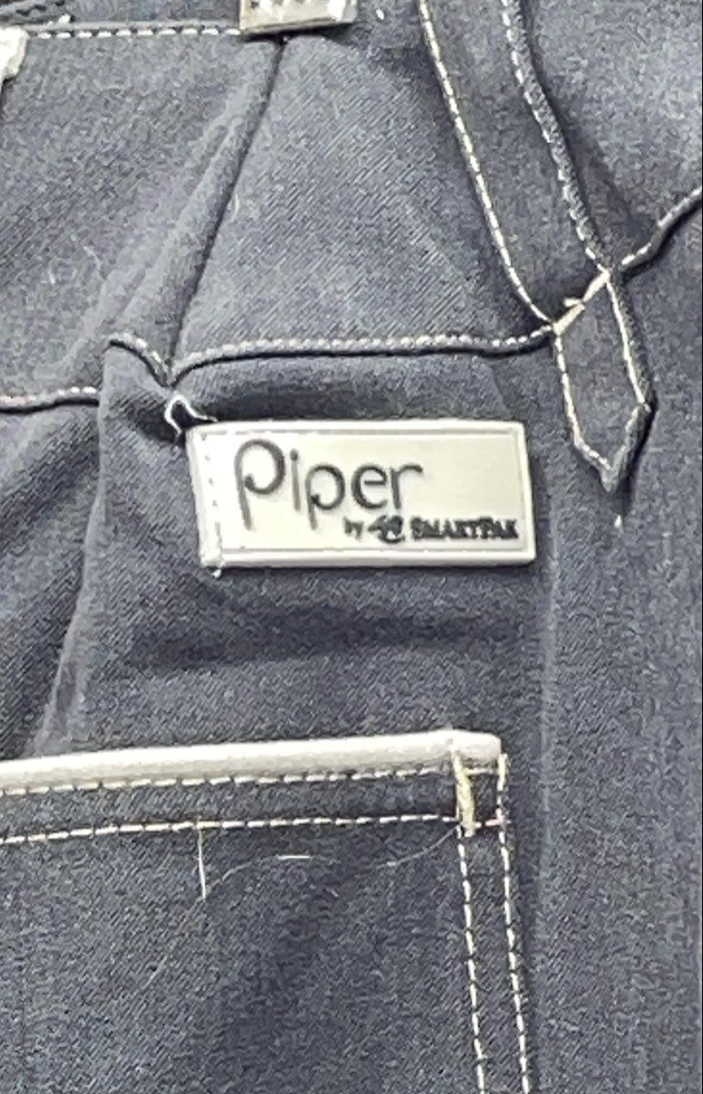 Piper Women's Equestrian Riding Breeches Blue Night Stone Full Seat Sz 44R