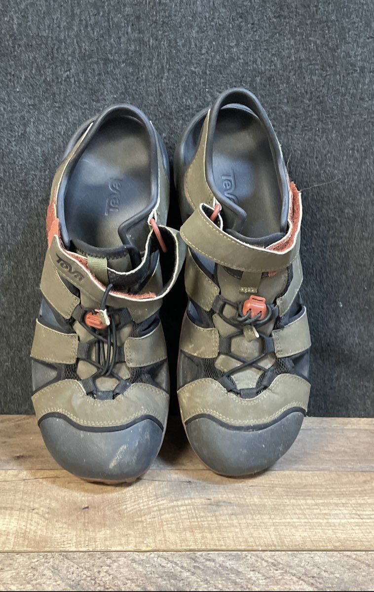 Teva Outflow CT Olive Green Black Waterproof Hiking Sport Sandals Size 11