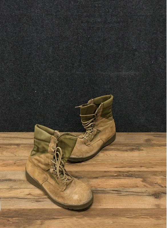 Belleville 390 DES Military Tactical Tan Suede Desert Boots Men's Size 10W