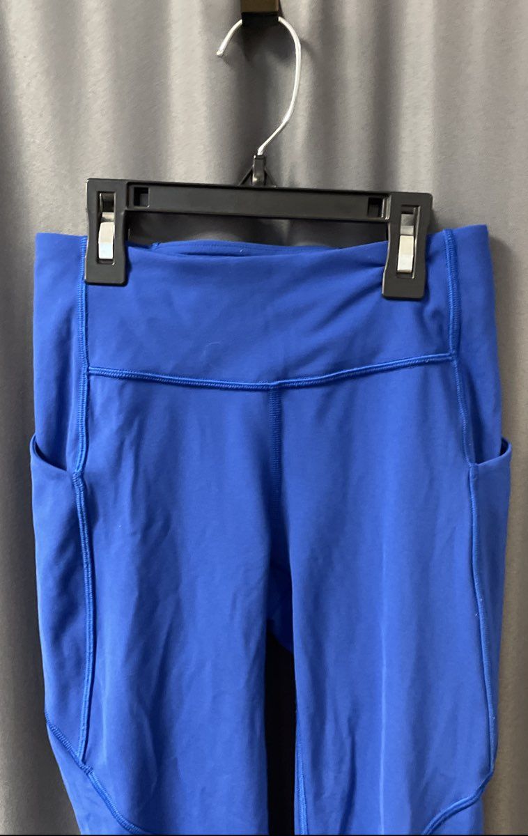 Lululemon Women's Blue Fast and Free High-Rise Tight 25" Leggings Sz 2