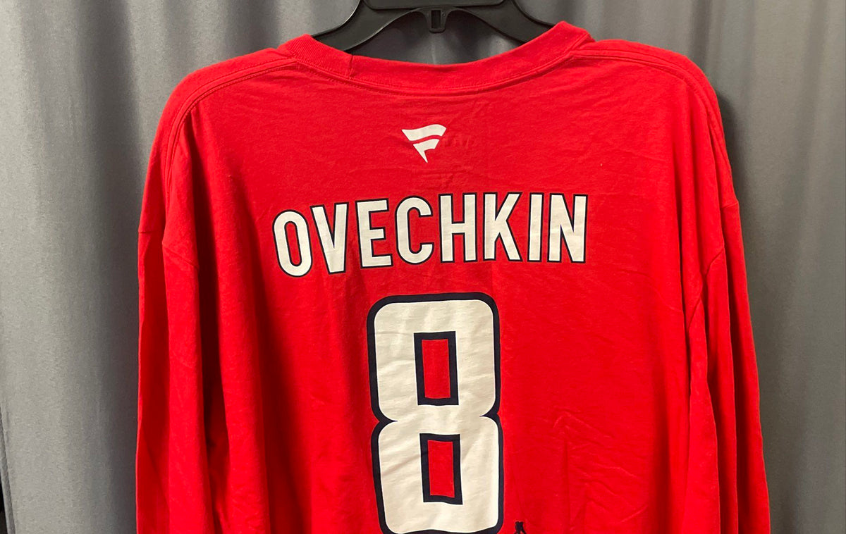 Fanatics Men's Washington Capitals Alex Ovechkin Long Sleeve Tee Red NWT 2XL