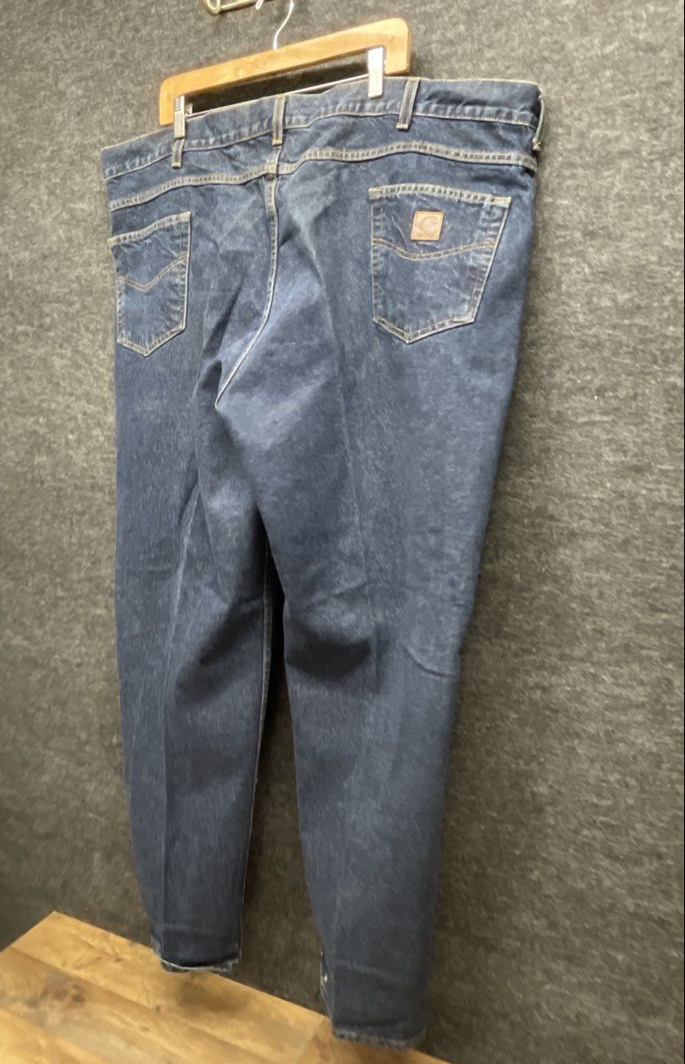 Vintage 00s Carhartt Men's B17 HDK Relaxed Tapered Denim Jeans Blue Sz 50x32