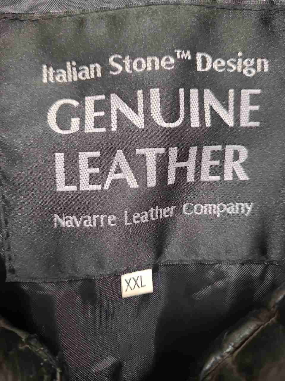 Navarre Men's Vintage 90s Black Patchwork Leather Bomber Jacket Sz XXL