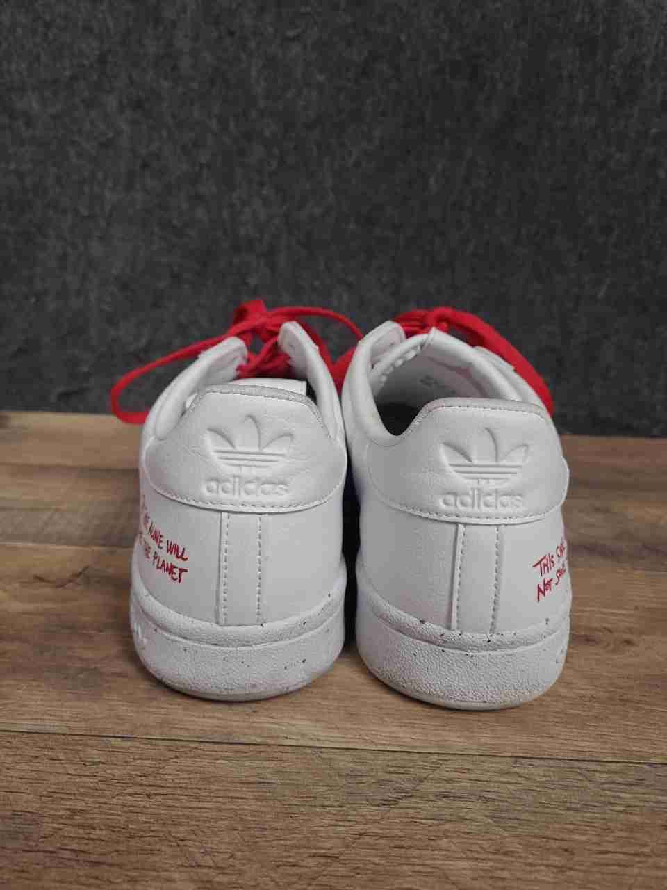 Adidas Continental 80 Vegan Clean Classics White Sneakers Men's Size 10.5