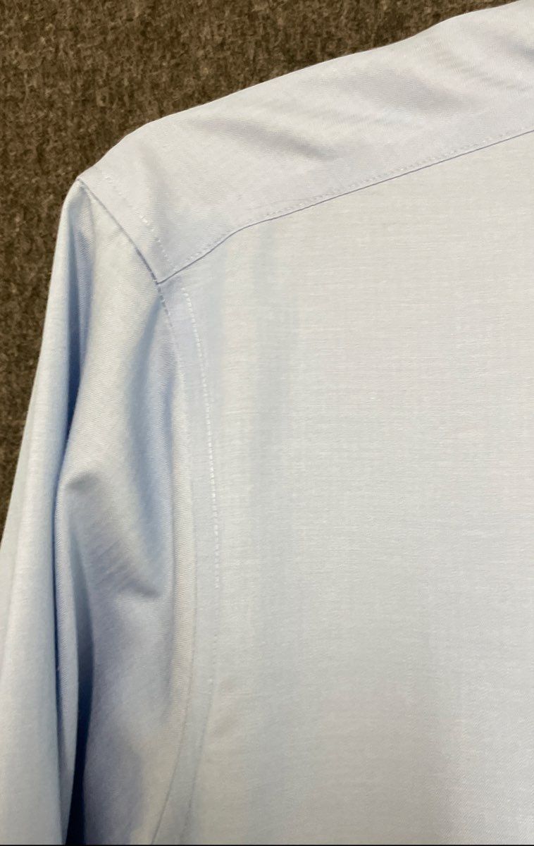 Calvin Klein Men's Steel+ Slim Fit Non-Iron Blue Dress Shirt Sz L 16.5 32/33