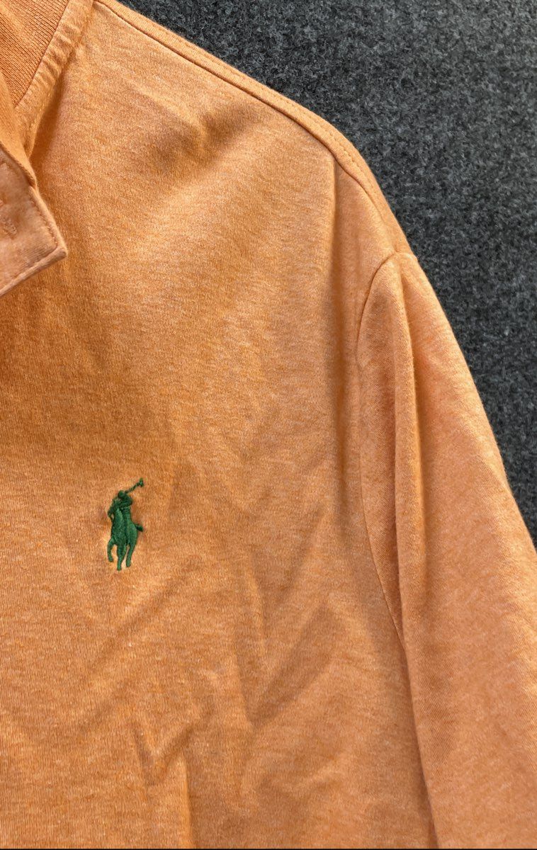 Polo Ralph Lauren Men's Orange Heather Classic Fit Short Sleeve Polo Shirt Sz M