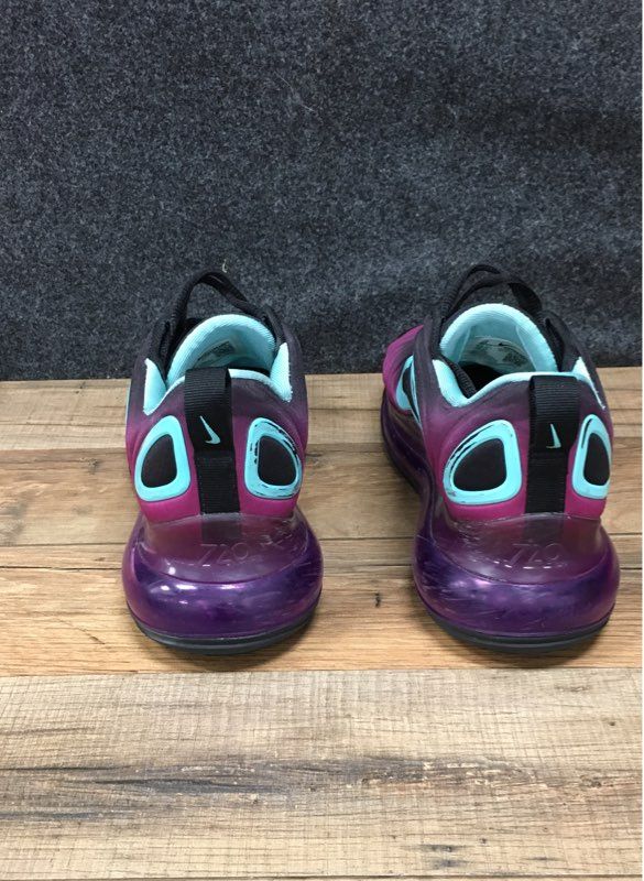 Nike Air Max 720 Oxygen Purple Black Teal GS Running Shoes Size 6Y