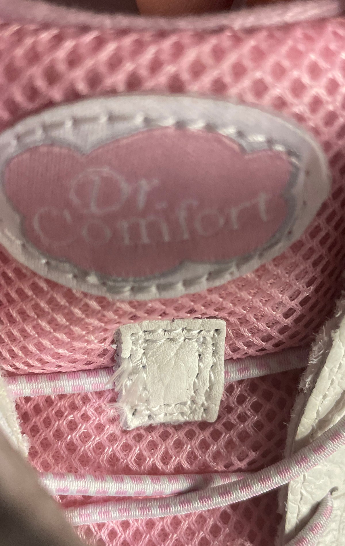 Dr. Comfort Victory White Pink Orthopedic Walking Shoes Women's Size 12W