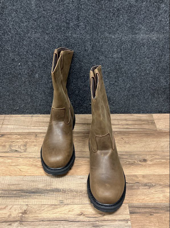Outbound Brown Steel Toe Wellington Pull On Work Boots Men's Size 10.5W