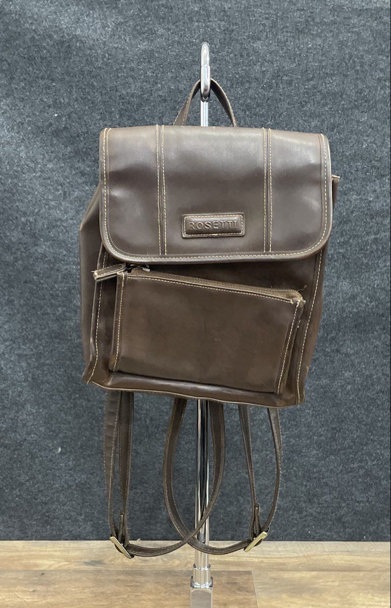 Rosetti Dark Brown Faux Leather Mini Backpack Small Rucksack